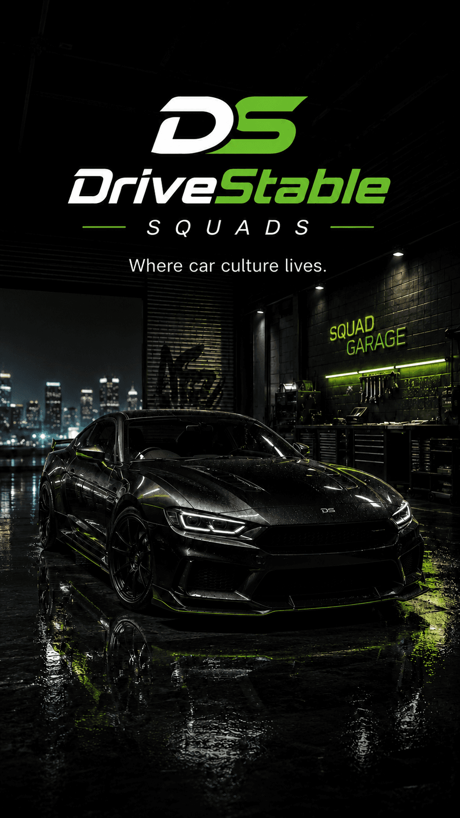 DriveStable Squads app slide